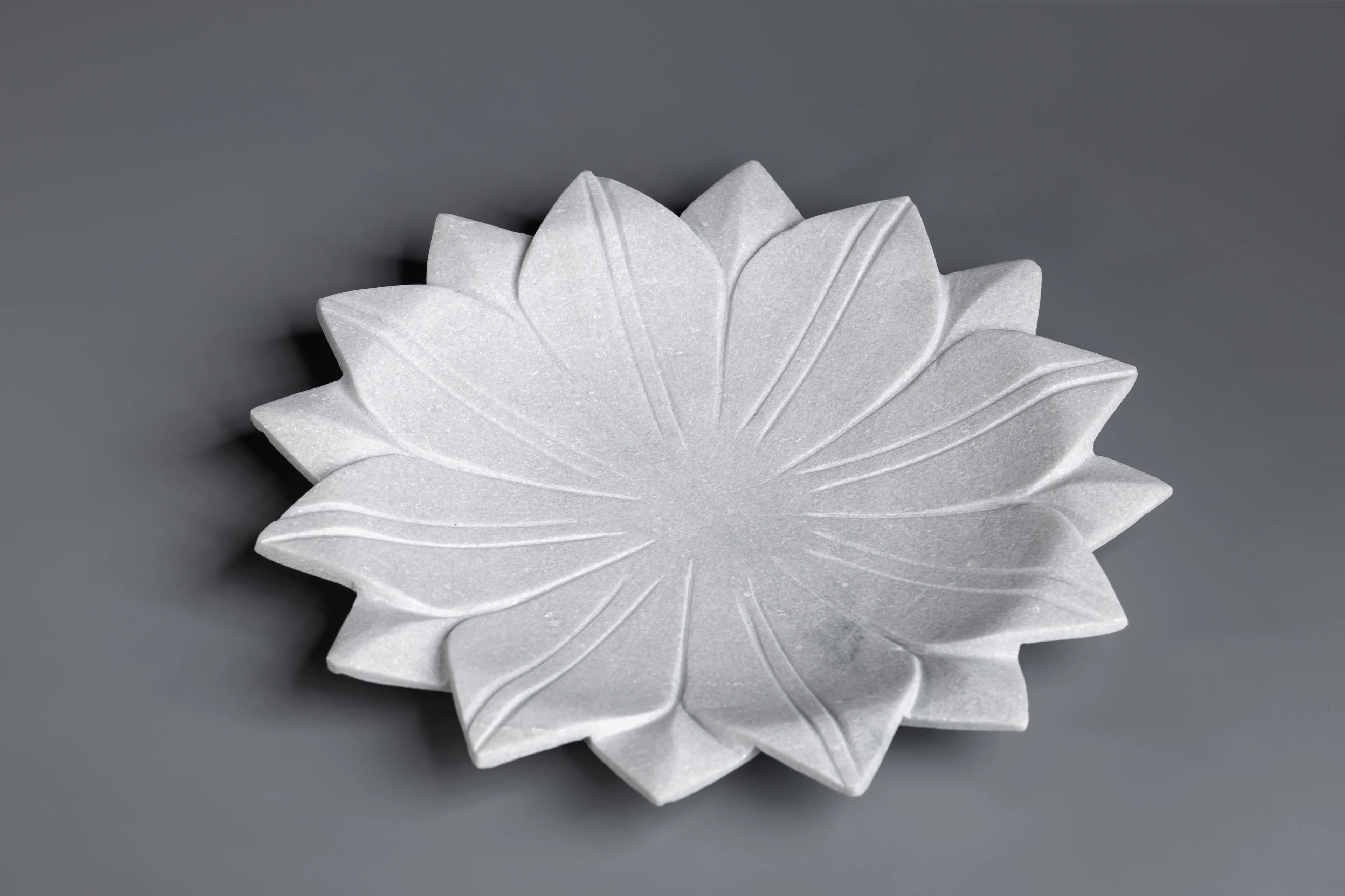 Carved lotus wall art