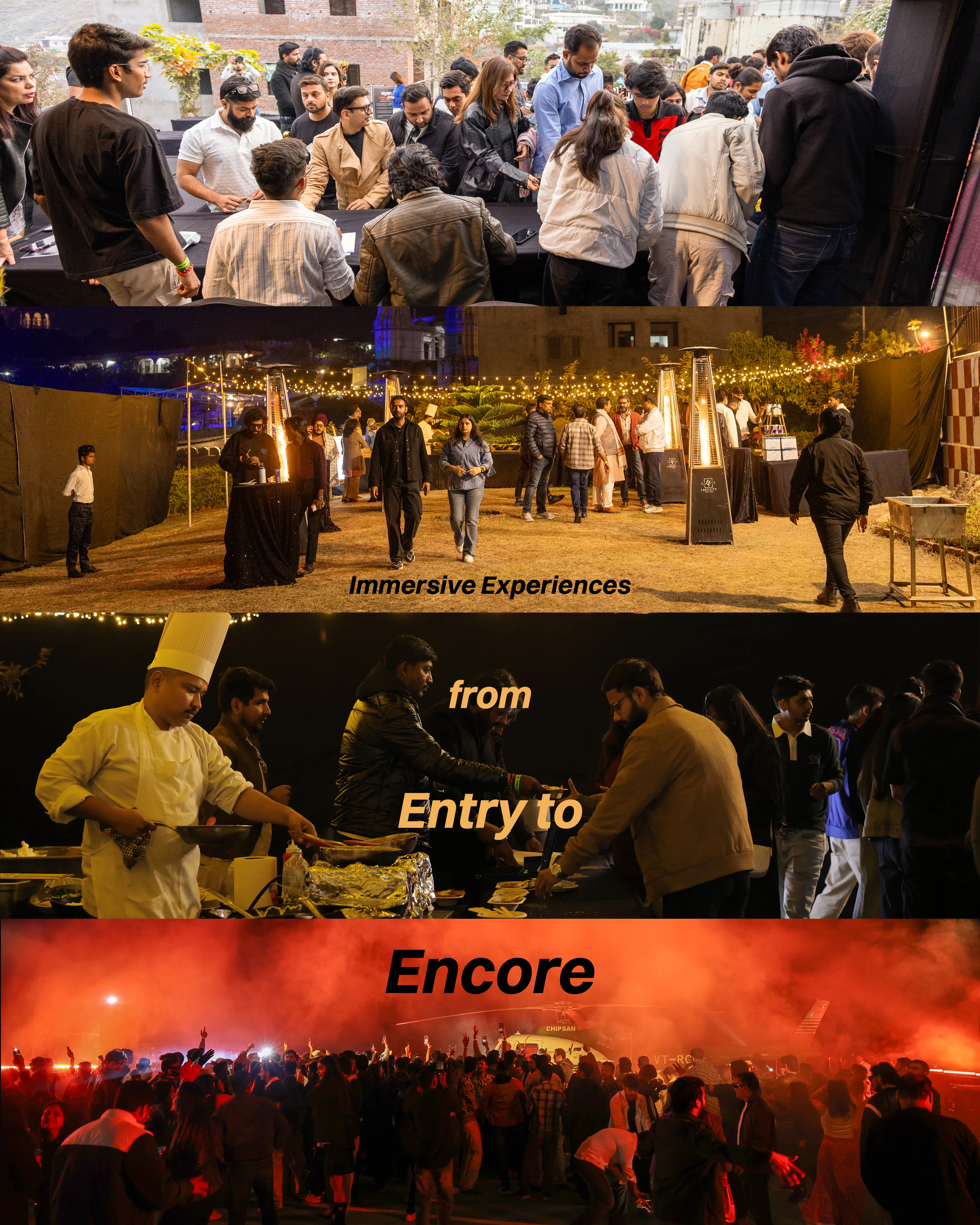 Scenes from a Helitech concert